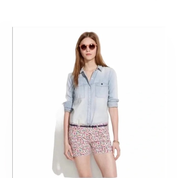 MADEWELL Colorful Floral Short Shorts Size 28 - Picture 1 of 13